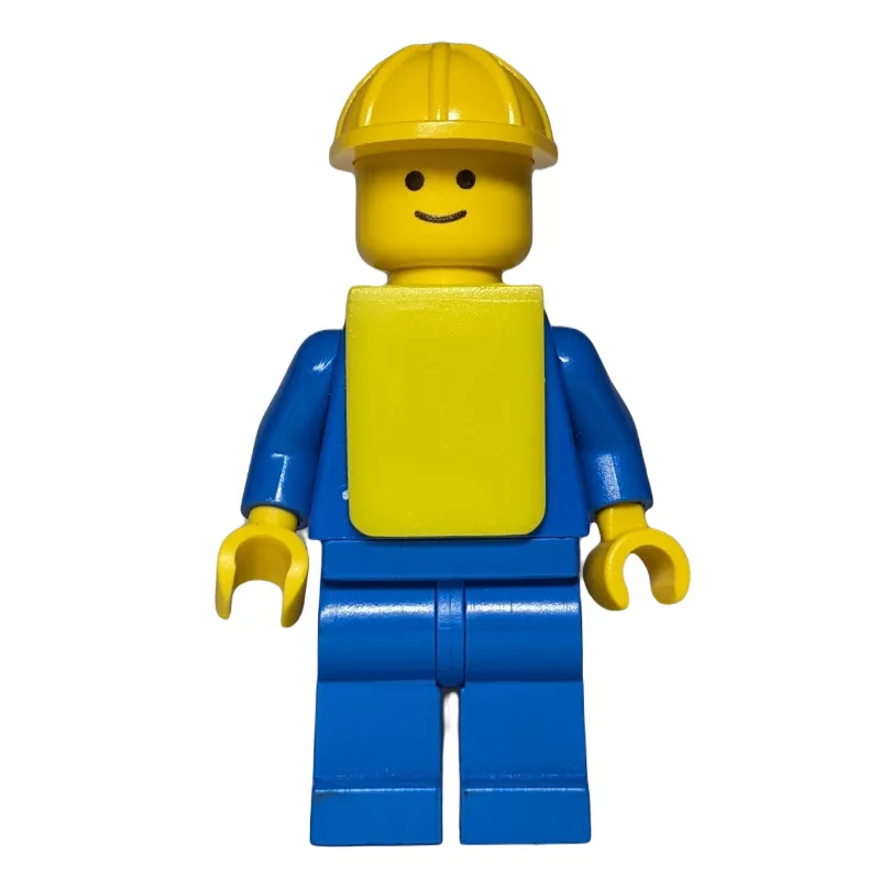 Man - Blue Torso, Blue Legs, Yellow Helmet, Y… — minifigurine LEGO | Brick Broker