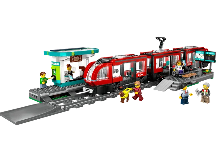 LEGO 60423 Le tramway et la station du centre-ville - prix | Brick Broker