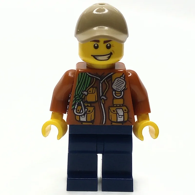 Explorer, Jacket with Pouches, Radio, and Rop… — minifigurine LEGO | Brick Broker