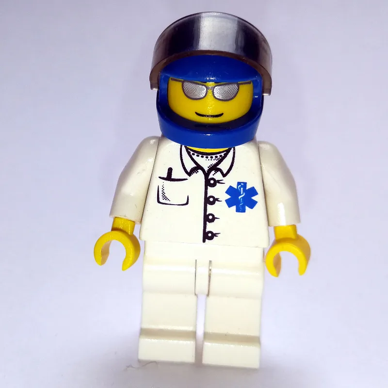 Doctor, White Shirt with Star of Life Logo, B… — minifigurine LEGO | Brick Broker