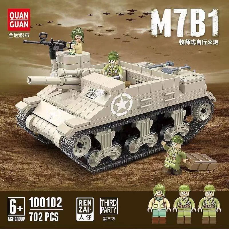 Quanguan Artillerie Autopropulsée Américaine M7 Priest Militaire (QUANGUAN-100102) - prix | Brick Broker