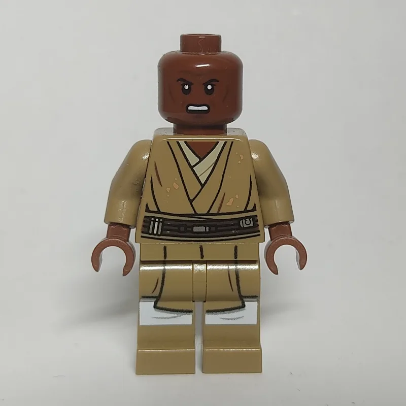 Mace Windu, Dark Tan Printed Legs, Open Mouth — minifigurine LEGO | Brick Broker