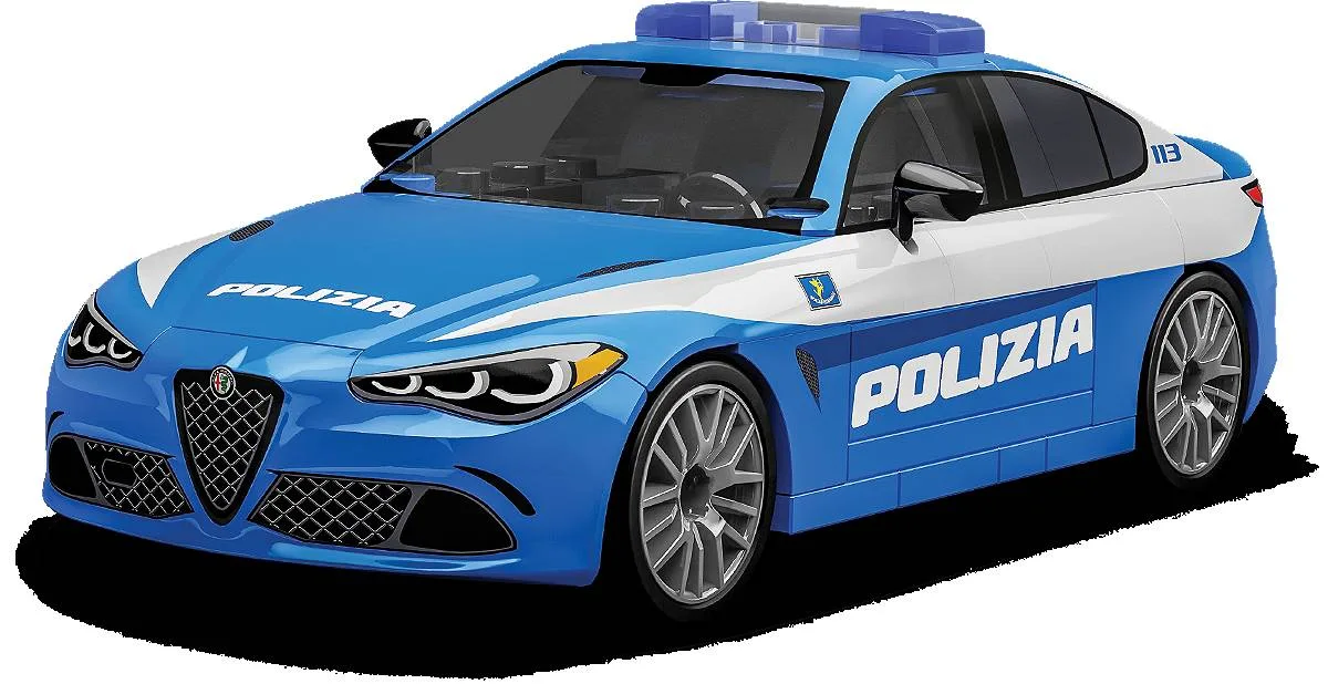 COBI Alfa Romeo Giulia Quadrifoglio Police (COBI-24606) - prix | Brick Broker