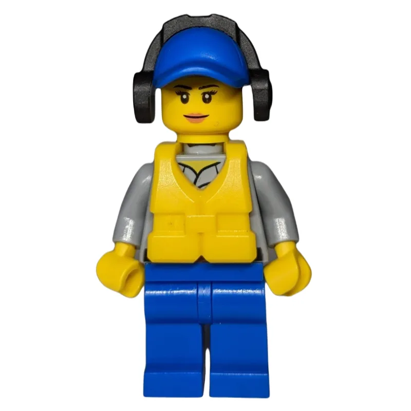 Coast Guard, Light Bluish Gray Shirt with Bad… — minifigurine LEGO | Brick Broker