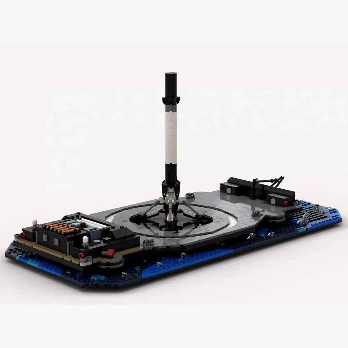BlueBrixx Navire drone avec étage de fusée (BB-108780) - prix | Brick Broker