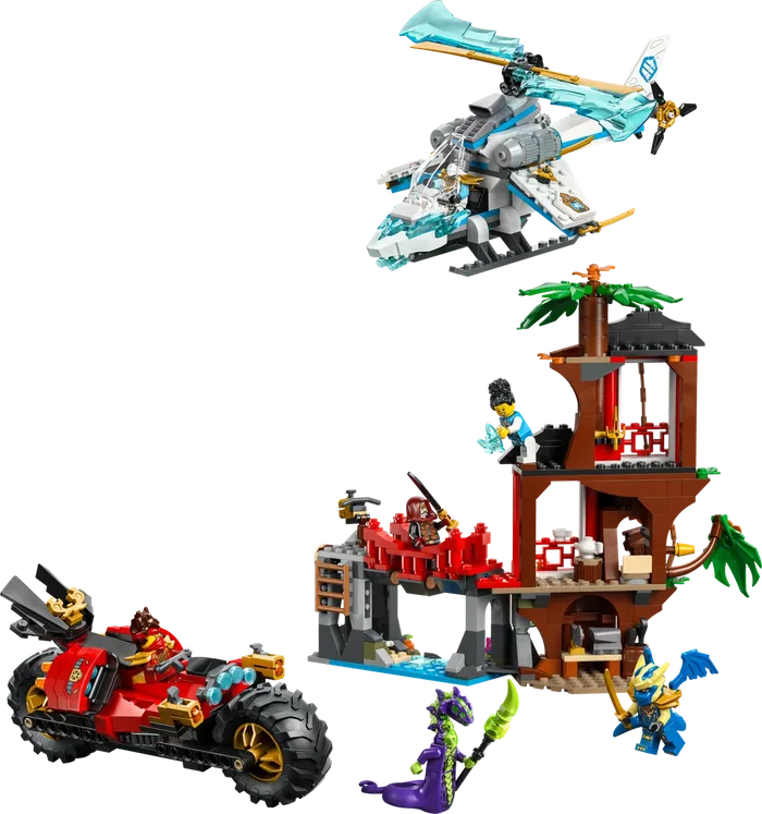LEGO 71857 La cabane et les véhicules des Ninjas - prix | Brick Broker