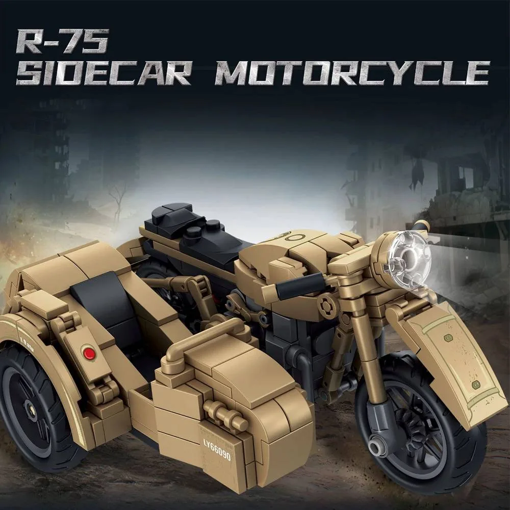 LEYI Moto avec Side-car R-75 (LEYI-66090) - prix | Brick Broker