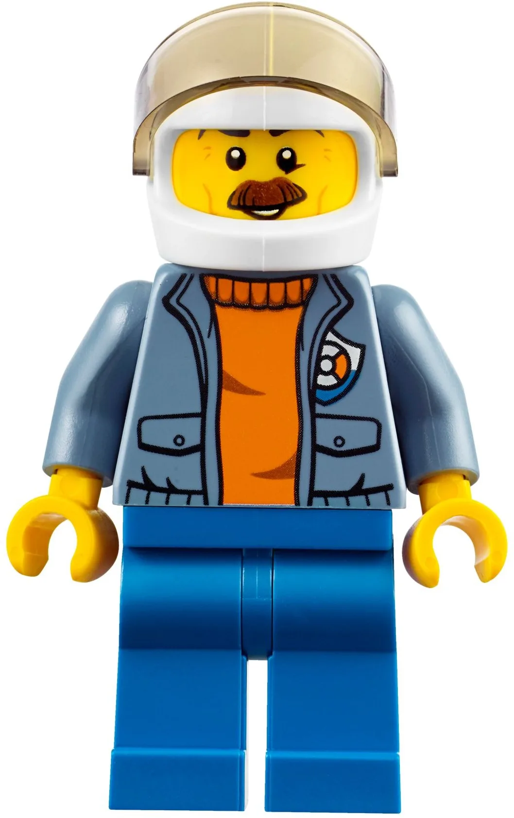 Coast Guard, Open Sand Blue Jacket with Badge… — minifigurine LEGO | Brick Broker