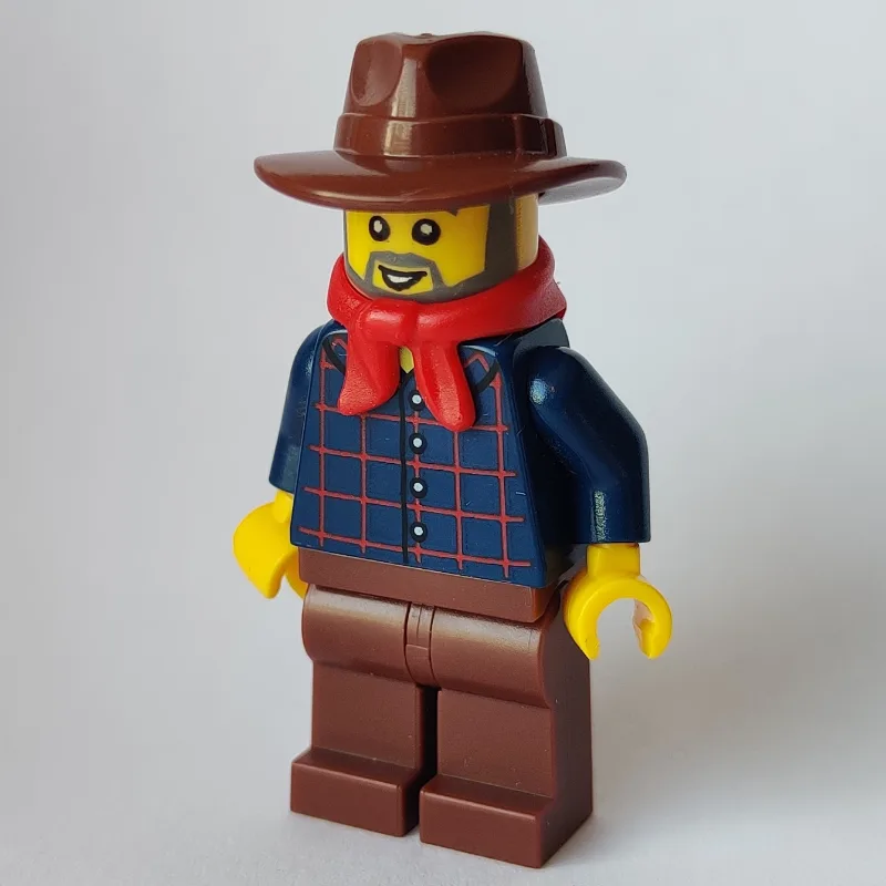 Dark Blue Torso, Reddish Brown Legs, Reddish… — minifigurine LEGO | Brick Broker