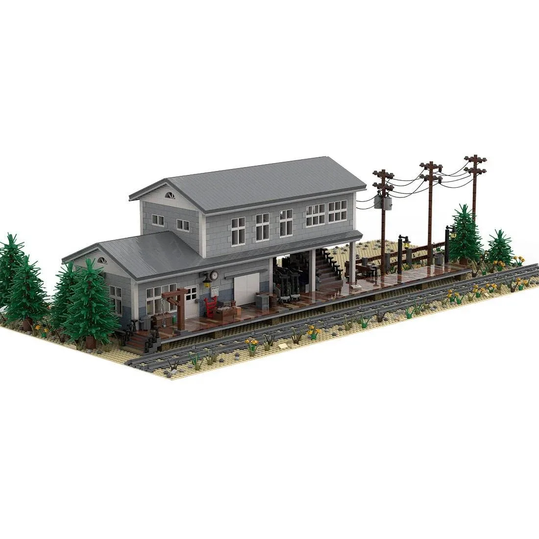 LesDiy Grande gare ferroviaire (LESDIY-3433824) - prix | Brick Broker