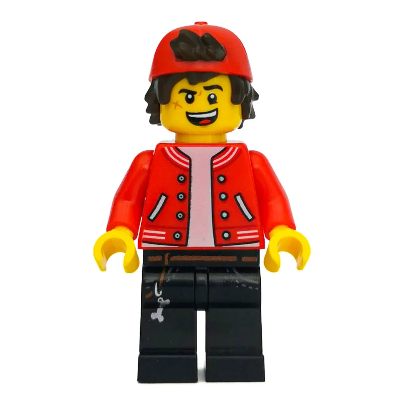 Jack Davids, Red Jacket with Backwards Red Ca… — minifigurine LEGO | Brick Broker