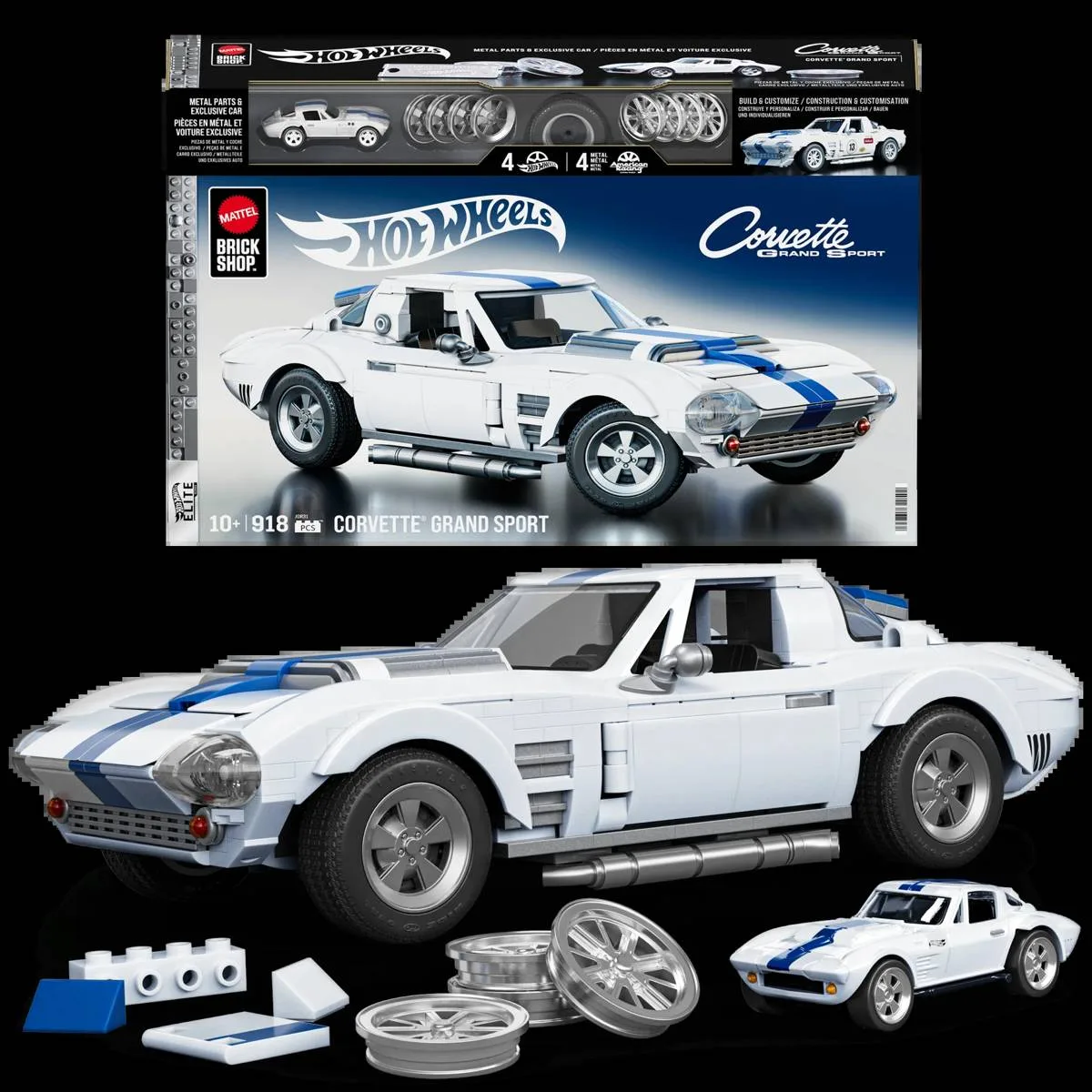 Mattel Boutique de briques Hot Wheels™ Corvette Grand Sport (JGR31) - prix | Brick Broker