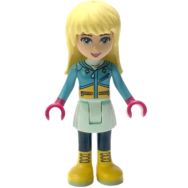 Stephanie - Medium Azure Ski Vest, Light Aqua… — minifigurine LEGO | Brick Broker