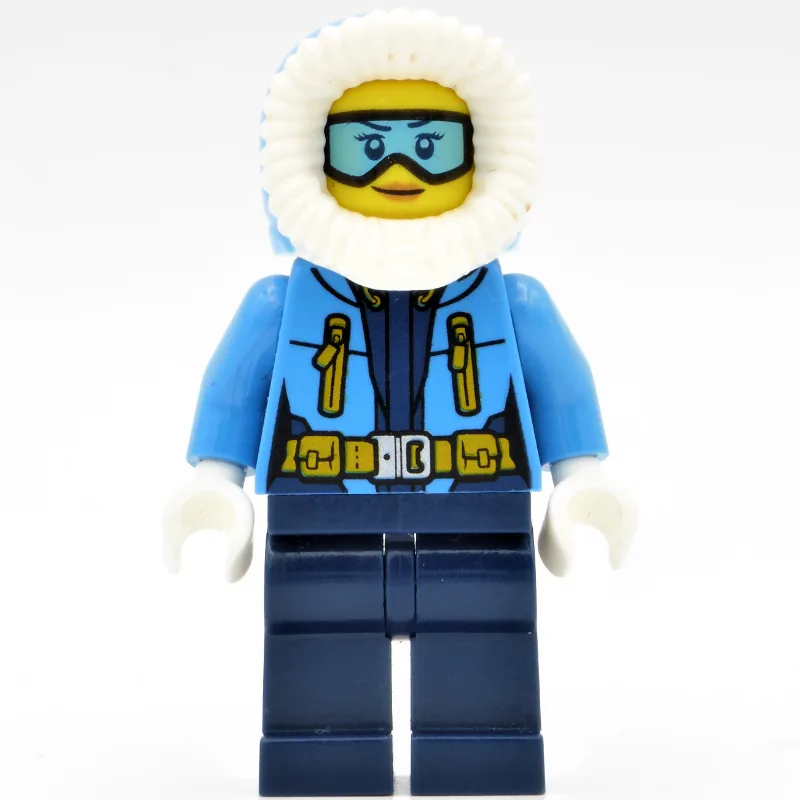 Arctic Explorer, Hood, Printed Light Blue Gog… — minifigurine LEGO | Brick Broker