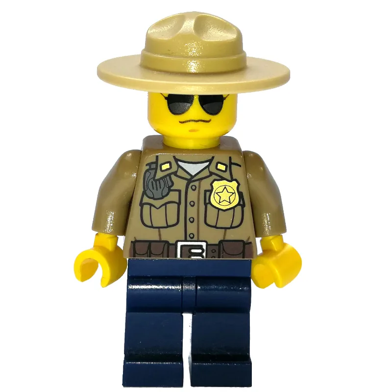 Forest Police / Ranger, Dark Tan Shirt with R… — minifigurine LEGO | Brick Broker
