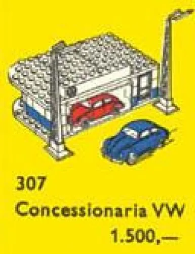 LEGO 307 Showroom automobile VW - prix et où acheter | Brick Broker