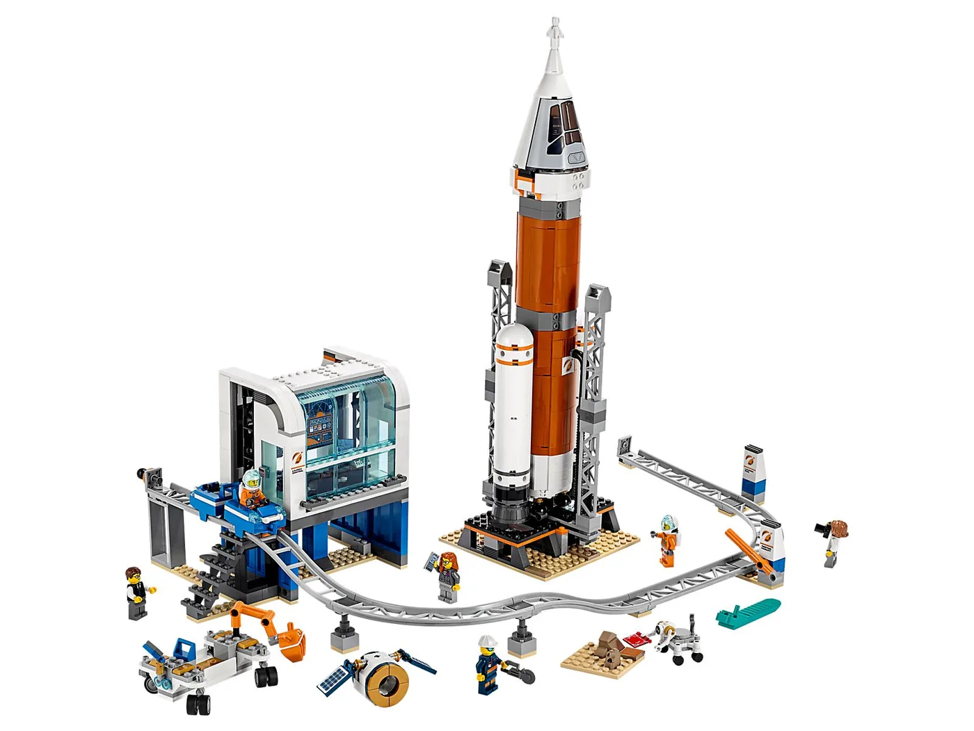 LEGO 60228 Fusée spatiale et tour de contrôle de lancement - prix | Brick Broker