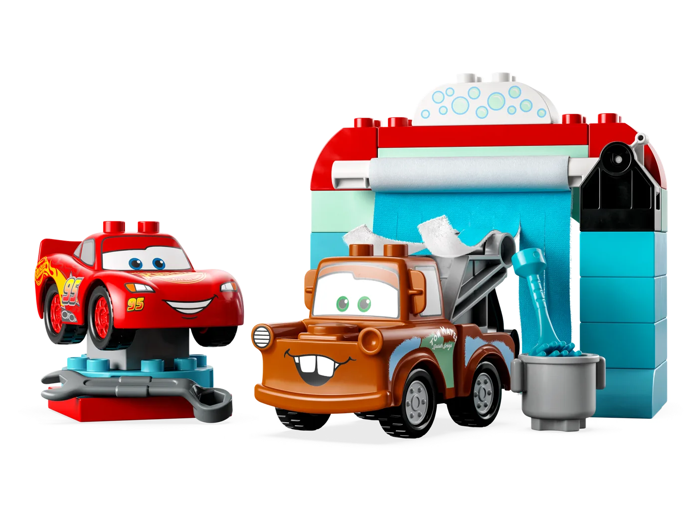 LEGO 10996 Le Lave-auto Amusant de Lightning McQueen & Mater - prix | Brick Broker