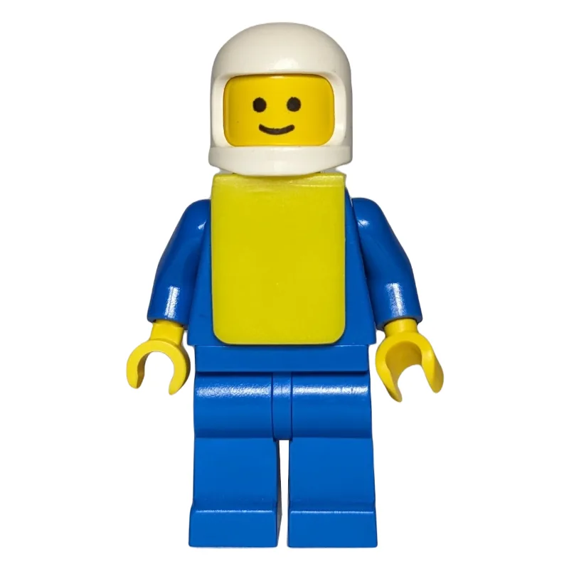 Man, Blue Shirt with Buttons and Pockets, Blu… — minifigurine LEGO | Brick Broker