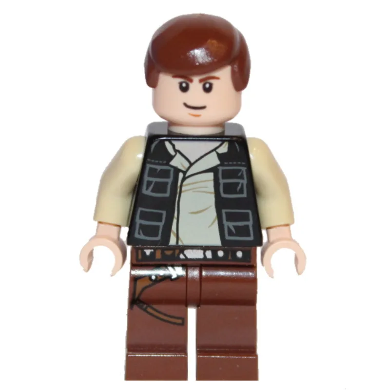 Han Solo, Black Vest, Reddish Brown Legs, Whi… — minifigurine LEGO | Brick Broker