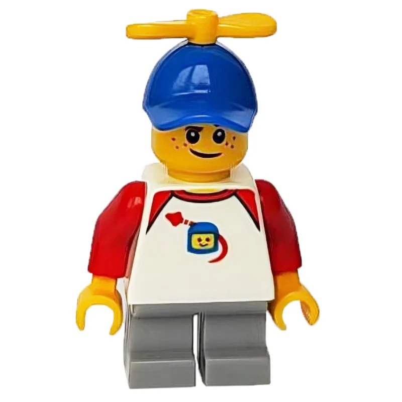Boy, Classic Spaceman on Shirt, Short Light B… — minifigurine LEGO | Brick Broker