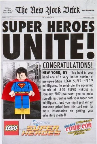 LEGO L'Union des Super-Héros - Superman - Exclusivité New York Comic-Con 2011 (COMCON017-1) - prix | Brick Broker