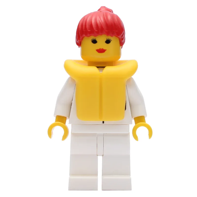 Woman, White Shirt with Pockets, White Legs,… — minifigurine LEGO | Brick Broker