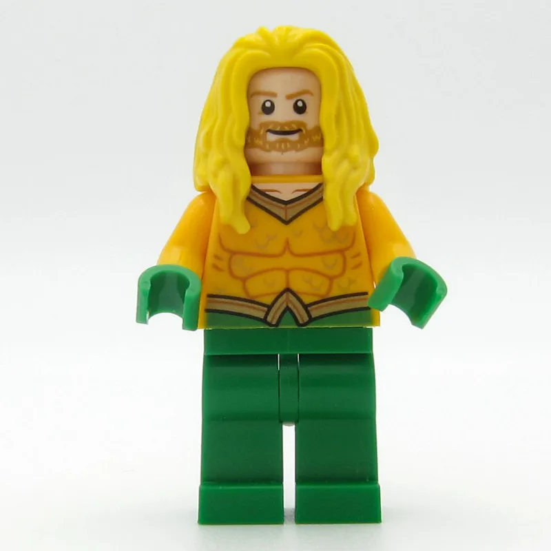 Aquaman, Long Yellow Hair, Green Hands — dans quels sets LEGO ? (fig-005486) | Brick Broker