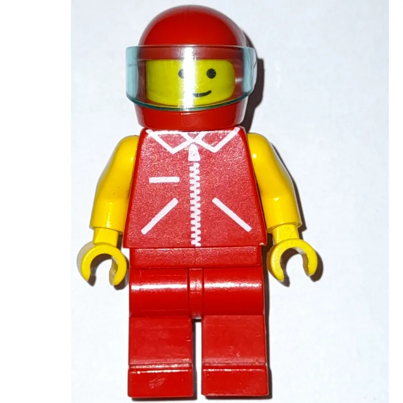 Man, Red Jacket with Zipper and Pockets, Red… — minifigurine LEGO | Brick Broker