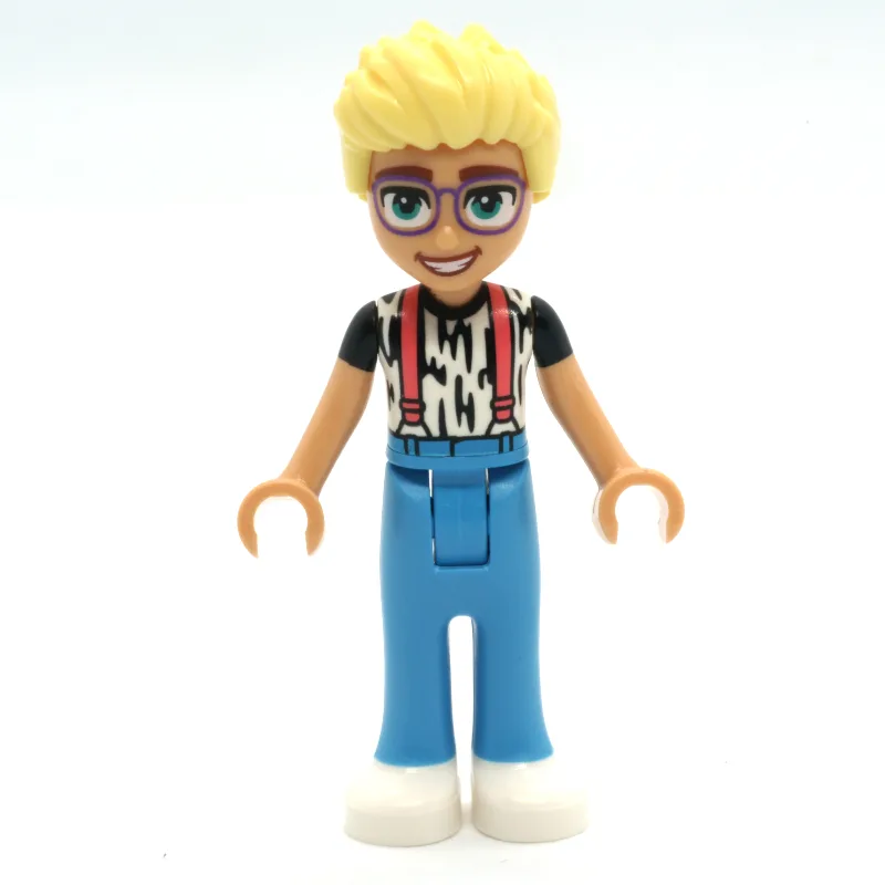 Olly - Animal Print Shirt, Dark Azure Pants,… — minifigurine LEGO | Brick Broker
