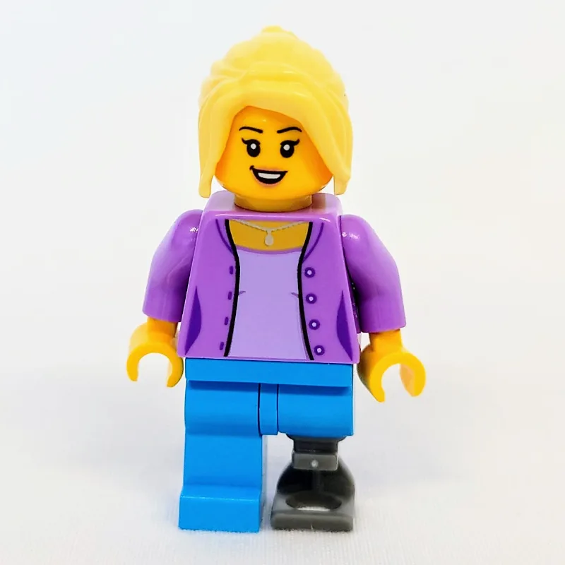 Medium Lavender Torso, Dark Azure Leg, Prosth… — minifigurine LEGO | Brick Broker
