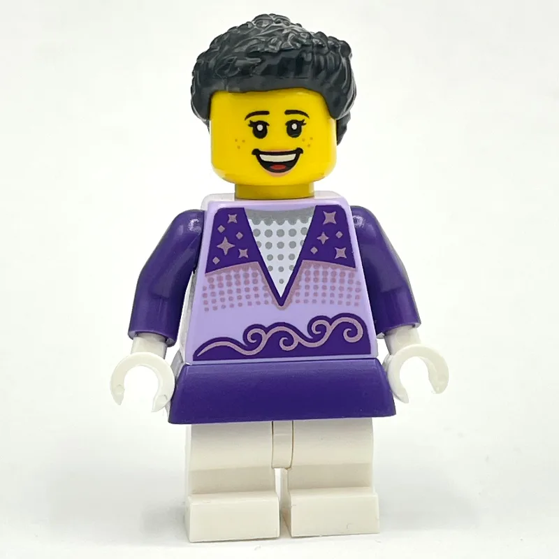 Ice Skater, Dark Purple and Medium Lavender T… — minifigurine LEGO | Brick Broker