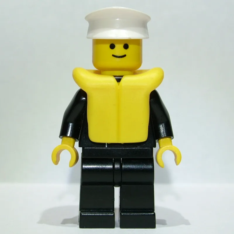 Boat Admiral, Black Suit with Gold Anchor, Ye… — minifigurine LEGO | Brick Broker