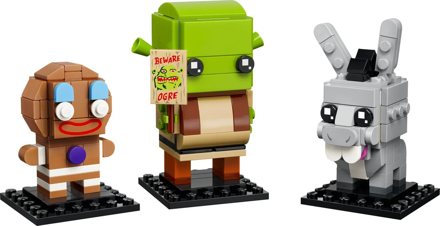 LEGO 40923 Figurines Shrek, l'Âne et P'tit Biscuit - prix | Brick Broker