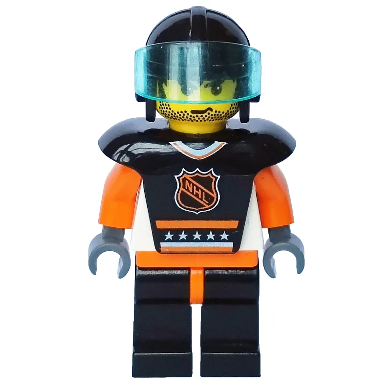 Hockey Player Black Vest #1 — dans quels sets LEGO ? (fig-007182) | Brick Broker