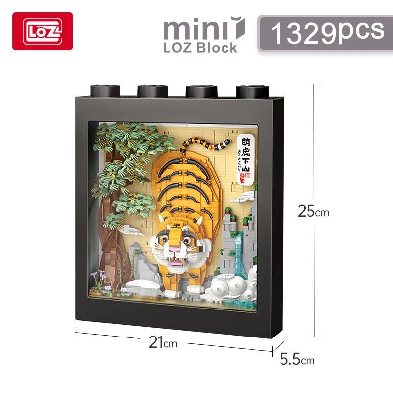 LOZ Creator Art et artisanat - Livraison de dessin de tigre (LOZ-1906) - prix | Brick Broker