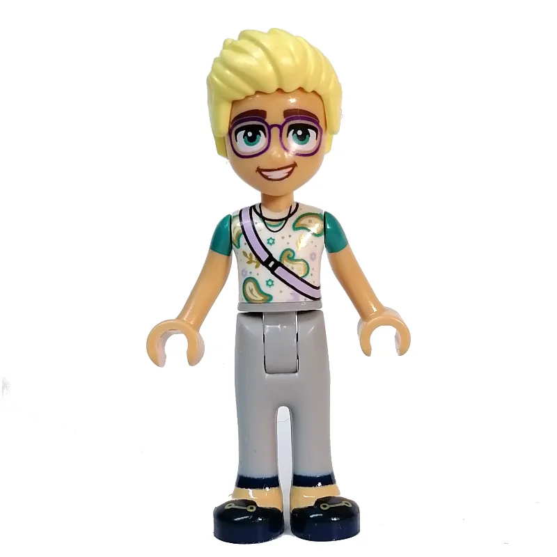 Olly - White Top, Light Bluish Grey Pants — minifigurine LEGO | Brick Broker