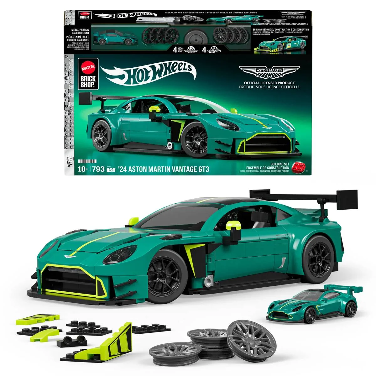Mattel Brick Shop Hot Wheels ’24 Aston Martin Vantage Gt3 (JLF51) - prix | Brick Broker