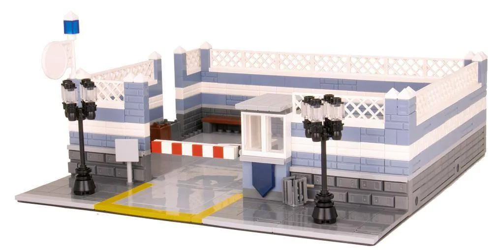 BlueBrixx Cour avec parking pour poste de police classique (BB-101116) - prix | Brick Broker