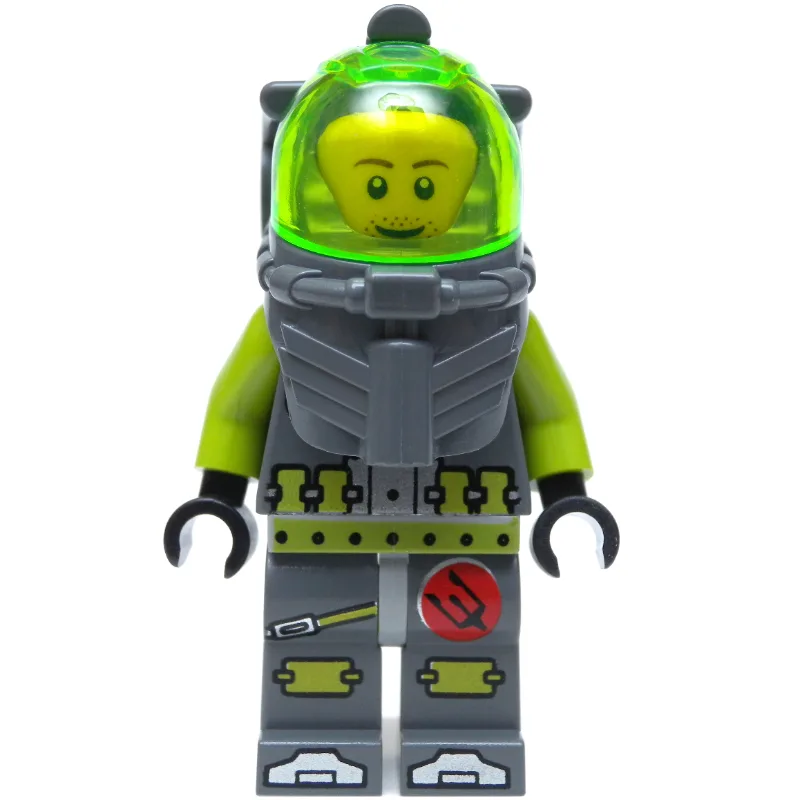 Lance Spears, Trans-Bright Green Visor — dans quels sets LEGO ? (fig-002333) | Brick Broker