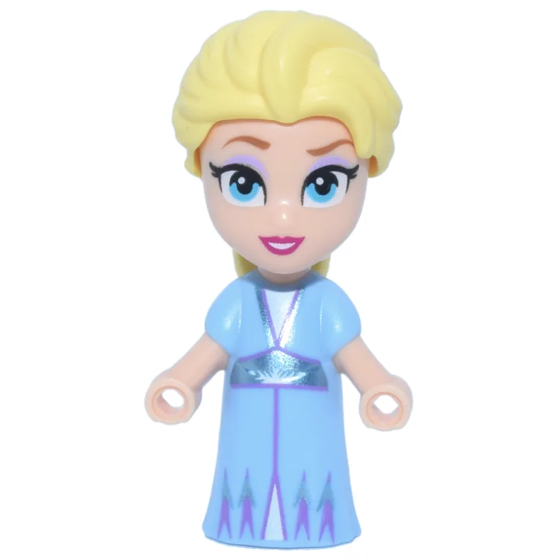 Elsa - Microdoll, Bright Light Blue Dress, Ha… — minifigurine LEGO | Brick Broker