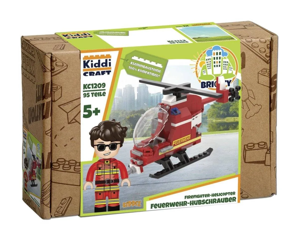 Kiddicraft Hélicoptère des sapeurs-pompiers (KID-KC1209) - prix | Brick Broker