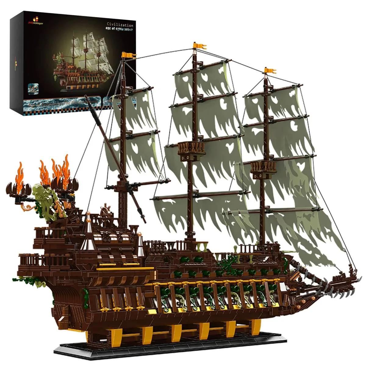 JMBricklayer Le navire pirate Le Hollandais Volant (JMB-40101) - prix | Brick Broker