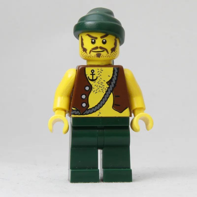 Pirate - Anchor Tattoo, Dark Green Legs, Dark… — minifigurine LEGO | Brick Broker