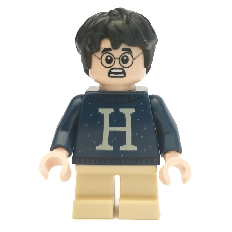 Harry Potter, Dark Blue Sweater with 'H' Mono… — minifigurine LEGO | Brick Broker