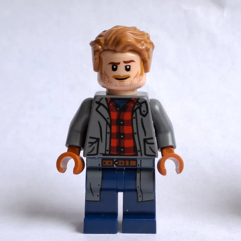Owen Grady, Dark Bluish Gray Jacket Shirt — minifigurine LEGO | Brick Broker