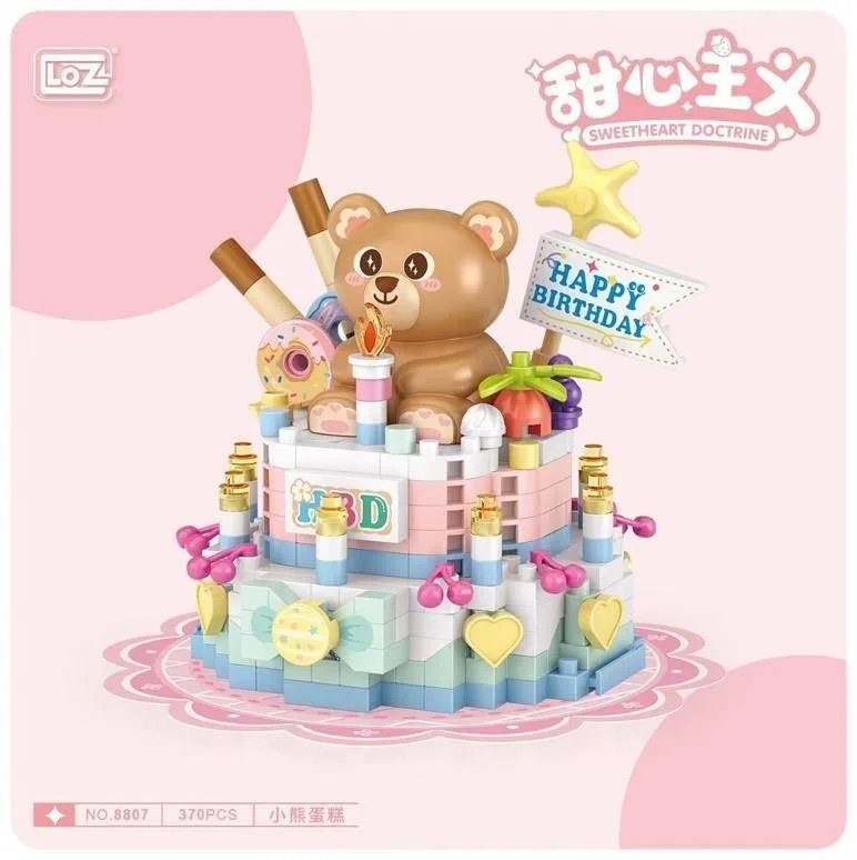 LOZ Gâteau d'anniversaire ours (LOZ-8807) - prix | Brick Broker