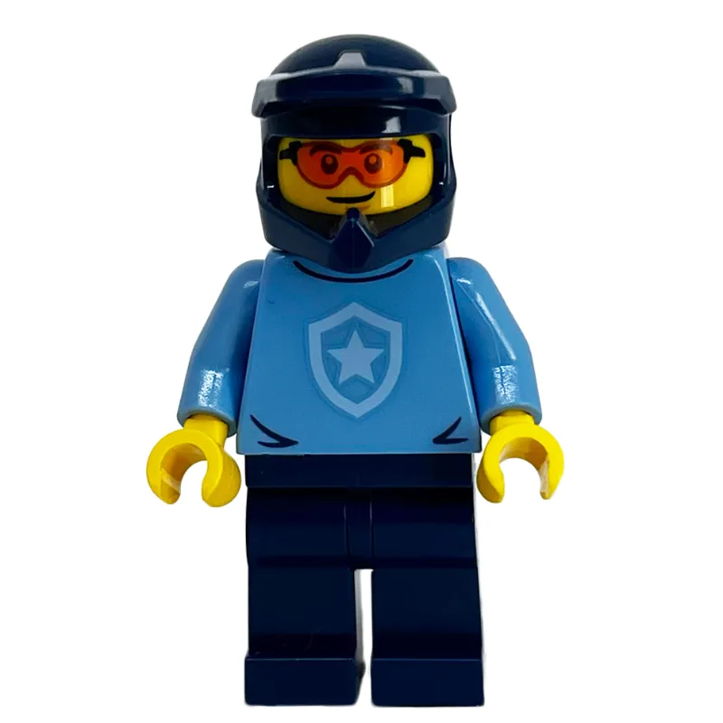 Police Officer, Sweater with Police Badge, Da… — minifigurine LEGO | Brick Broker
