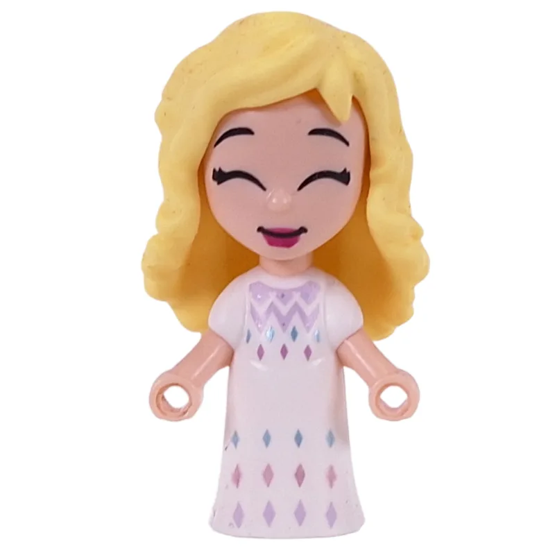 Elsa - Microdoll, White Dress, Loose Hair — minifigurine LEGO | Brick Broker