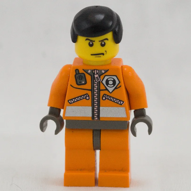 Coast Guard, Orange Jumpsuit with Zipper, Rad… — minifigurine LEGO | Brick Broker